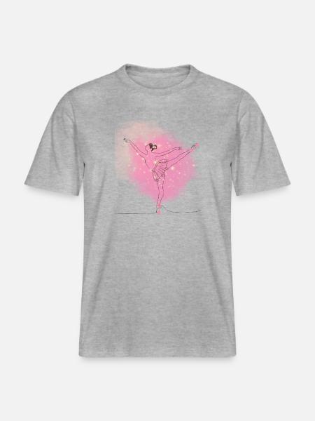 Ballerina - RELAXED FIT Unisex Organic T-Shirt - heather grey