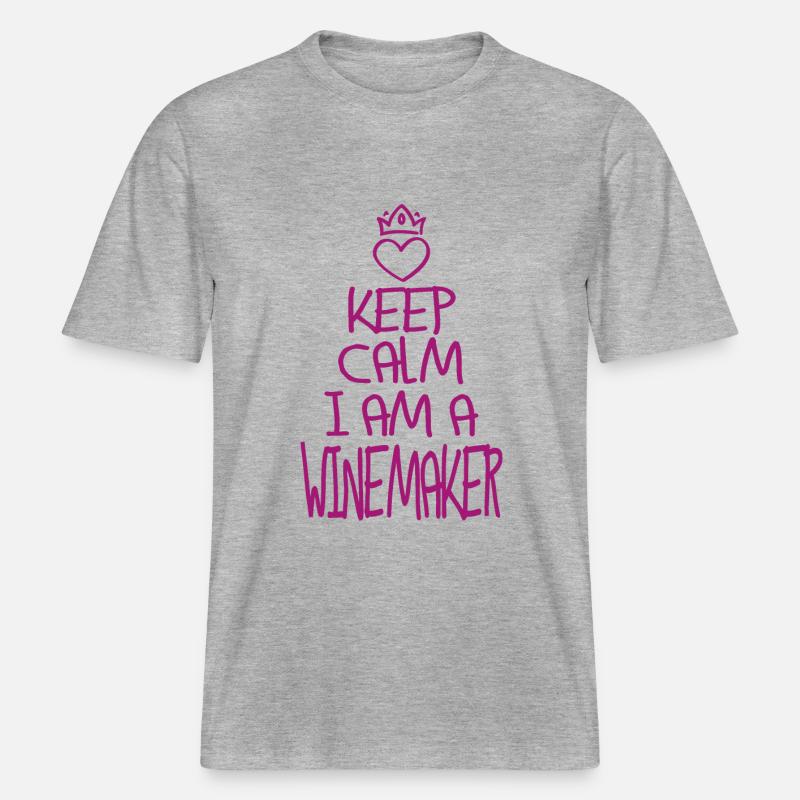 Meilleur winemaker jamais Winemaker Gift -  T-shirt unisexe RELAXED FIT en coton bio - gris chiné