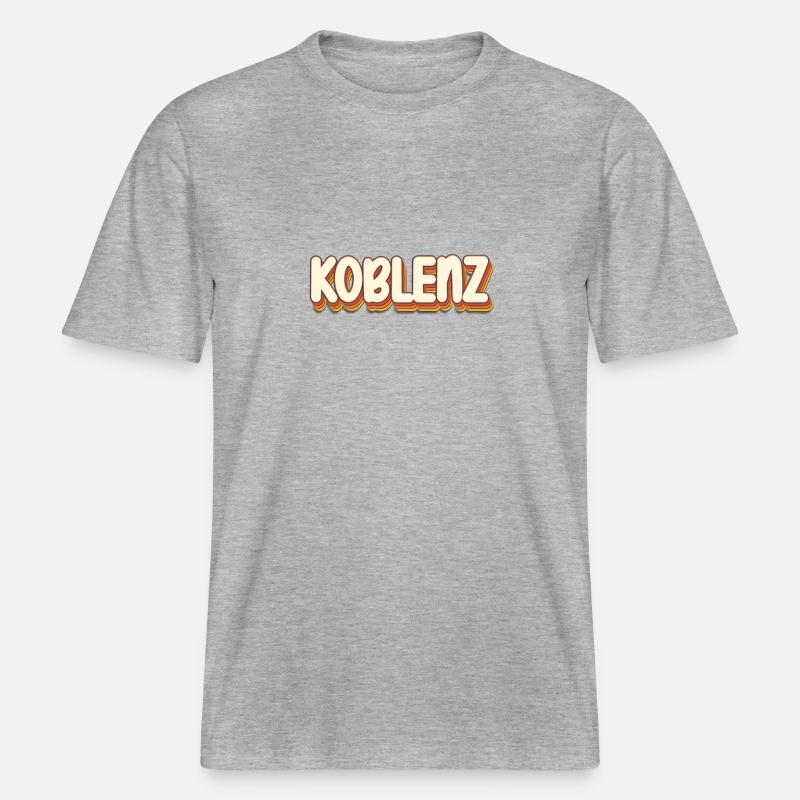 Coblenzerin Coblence Coblence -  T-shirt unisexe RELAXED FIT en coton bio - gris chiné