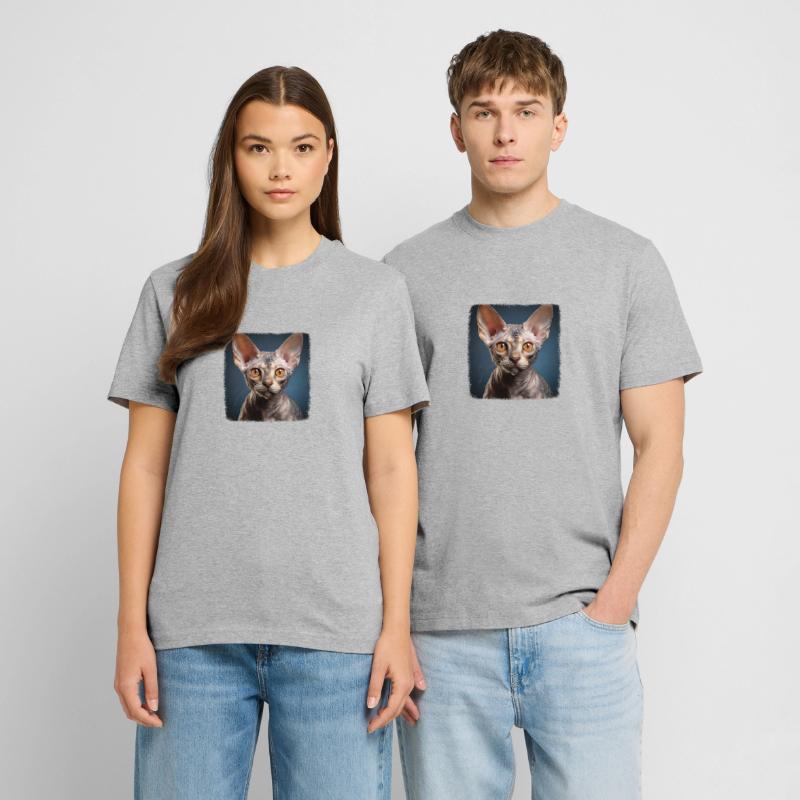Devon Rex Kitten Devon Rex Cat  RELAXED FIT Unisex Organic T-Shirt