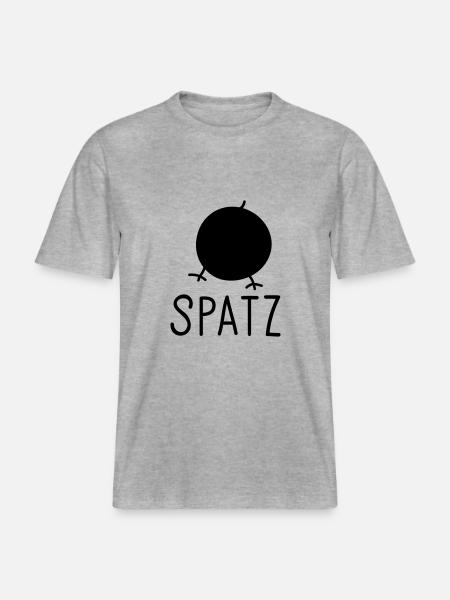 Spatz - RELAXED FIT Unisex Organic T-Shirt - Grau meliert