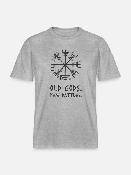 OldGods -  RELAXED FIT Unisex Organic T-Shirt - Grau meliert