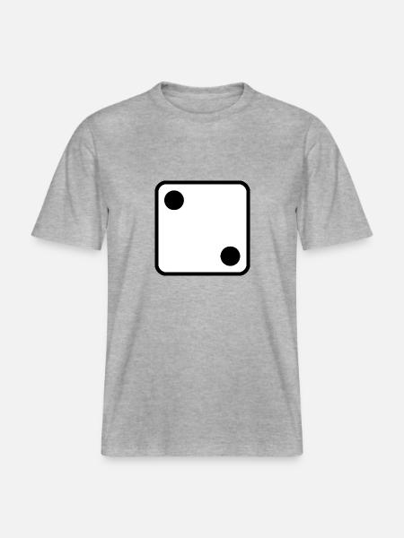 Cube symbol design to personalize -  RELAXED FIT Unisex Organic T-Shirt - heather grey