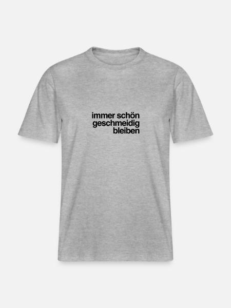 always stay supple - RELAXED FIT Unisex Organic T-Shirt - heather grey