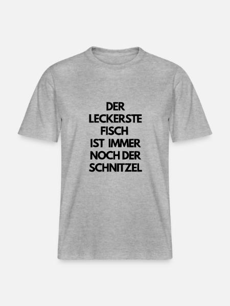 Schnitzel -  RELAXED FIT Unisex Organic T-Shirt - Grau meliert