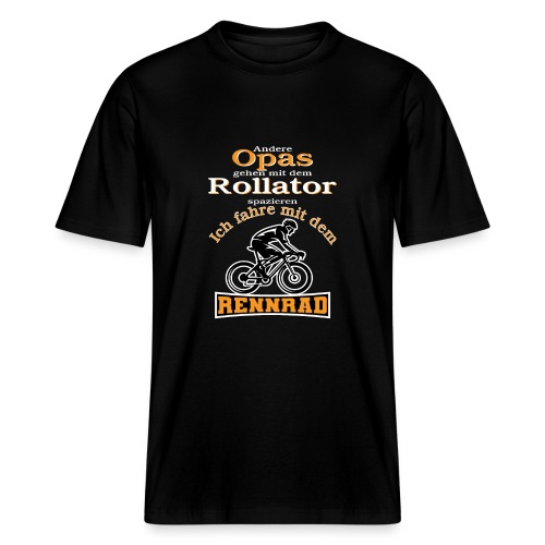 Opa mit Rennrad kein Rollator lustiger Spruch - Stanley/Stella Unisex Bio-T-Shirt SPARKER 