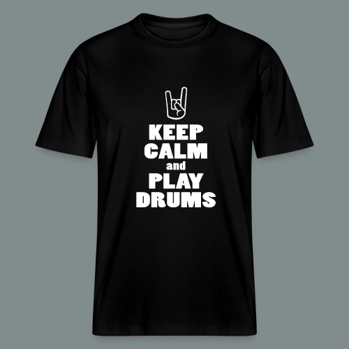 Keep calm and play drums - T-shirt bio SPARKER Stanley/Stella Unisexe