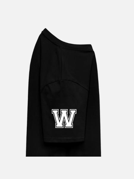 w - RELAXED FIT Unisex Organic T-Shirt - Schwarz