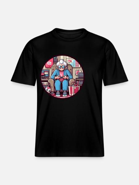 Gamer Granny -  RELAXED FIT Unisex Organic T-Shirt - black