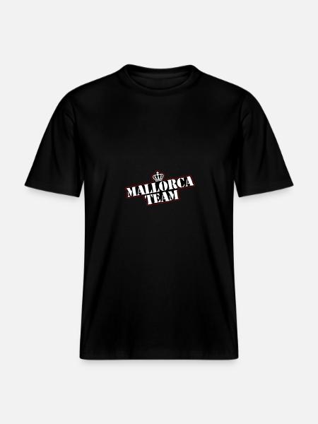 Mallorca Team - RELAXED FIT Unisex Organic T-Shirt - black