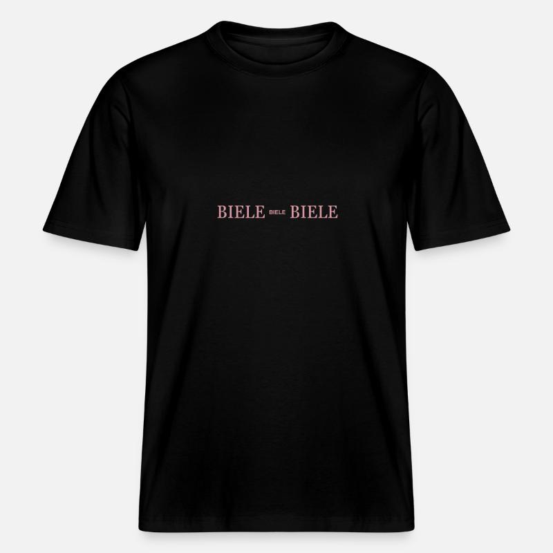 BIELE BIELE BIELE -  RELAXED FIT Unisex Organic T-Shirt - Schwarz