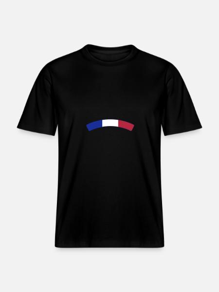 France Français Française French Frankreich - RELAXED FIT Unisex Organic T-Shirt - black