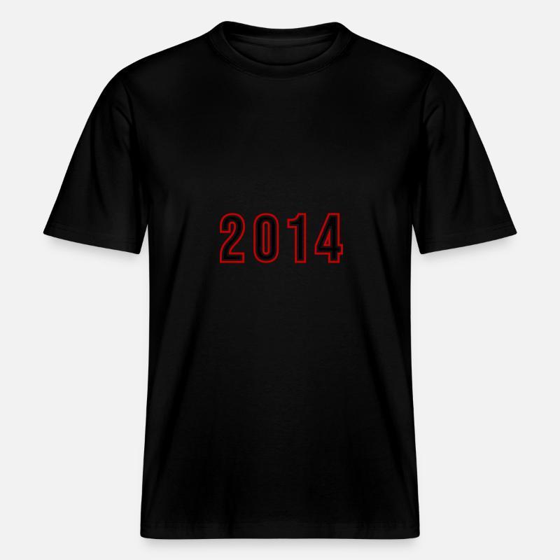 Numéro de l’année 2014 -  T-shirt unisexe RELAXED FIT en coton bio - noir