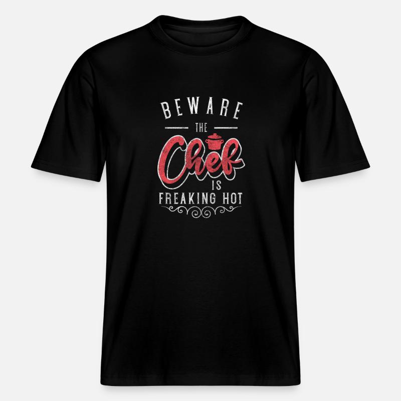 Kochen Beruf Kochkunst Geschmack -  RELAXED FIT Unisex Organic T-Shirt - Schwarz
