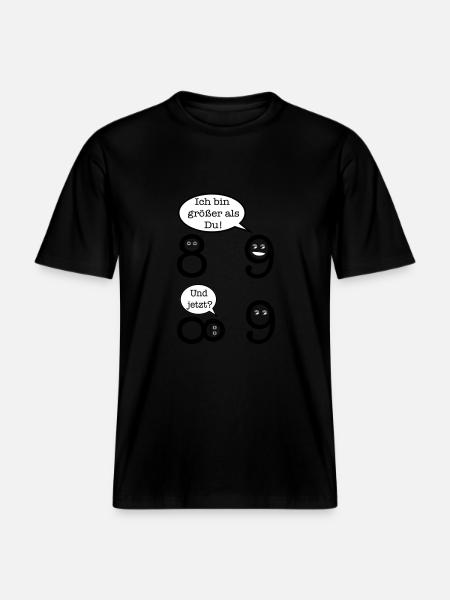 Mathematics Joke - RELAXED FIT Unisex Organic T-Shirt - black