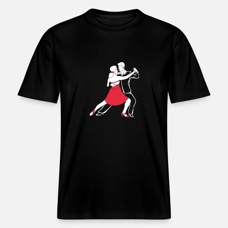 Danseuse de salsa Danseuse -  T-shirt unisexe RELAXED FIT en coton bio - noir