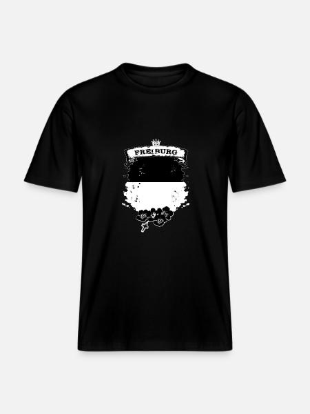Fribourg -  RELAXED FIT Unisex Organic T-Shirt - black