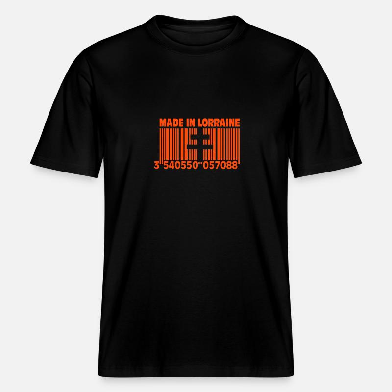 Made in Lothringen II -  RELAXED FIT Unisex Organic T-Shirt - Schwarz