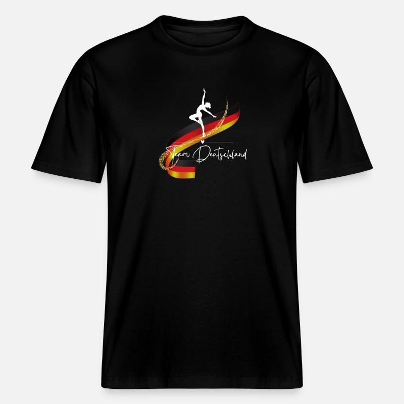 Dance, Team Germany, Dancer, Dancing -  RELAXED FIT Unisex Organic T-Shirt - black