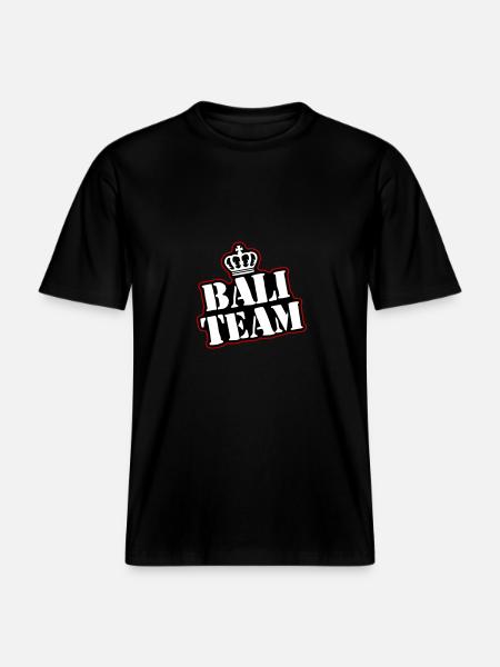 Bali Team - RELAXED FIT Unisex Organic T-Shirt - black