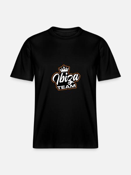 Ibiza Team -  RELAXED FIT Unisex Organic T-Shirt - black