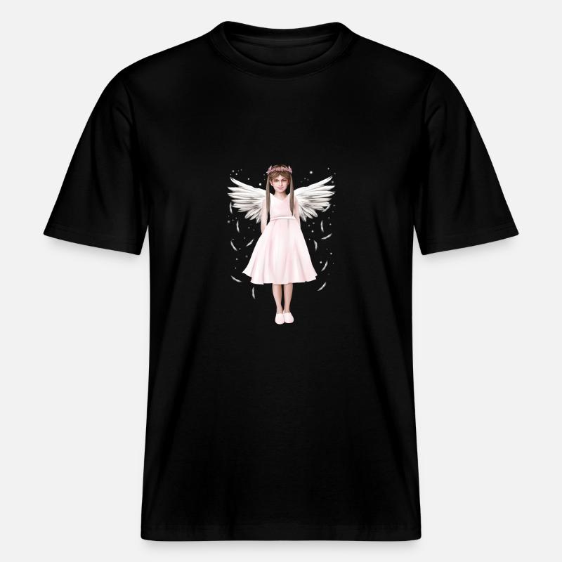 Engel oder (B)Engel -  RELAXED FIT Unisex Organic T-Shirt - Schwarz