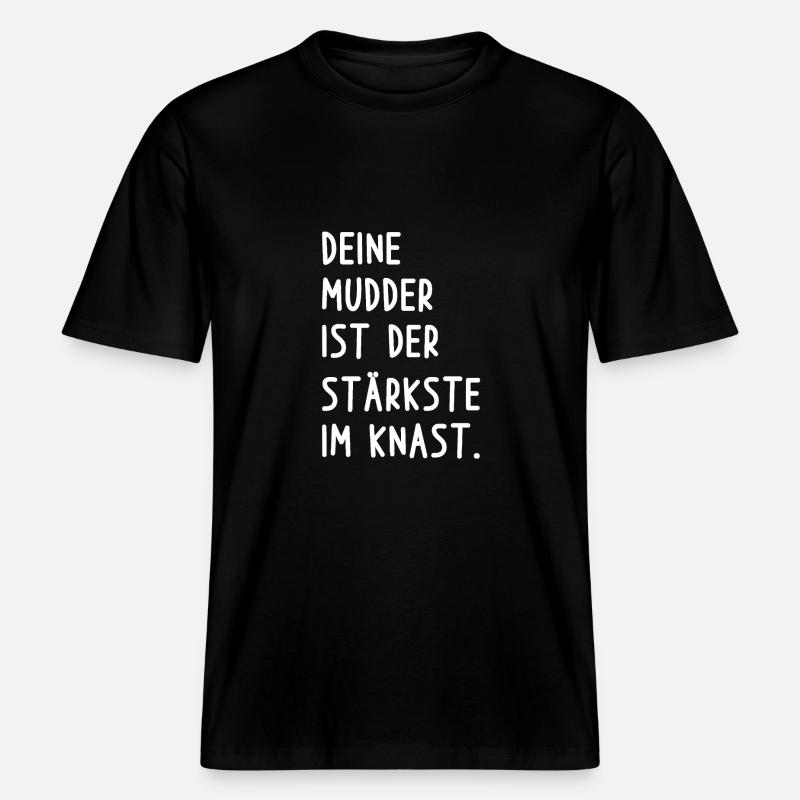 Deine Mutter Witz - RELAXED FIT Unisex Organic T-Shirt - Schwarz