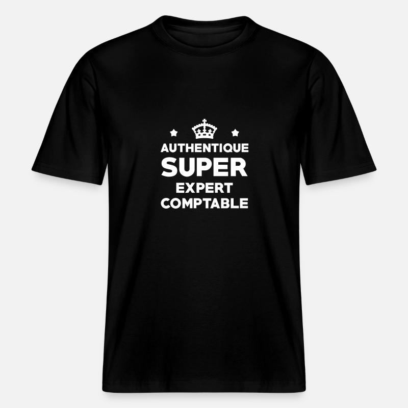 Expert Comptable / Comptabilité / Comptable / -  T-shirt unisexe RELAXED FIT en coton bio - noir