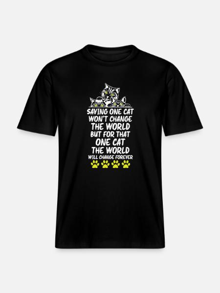 Cats Lover - RELAXED FIT Unisex Organic T-Shirt - Schwarz