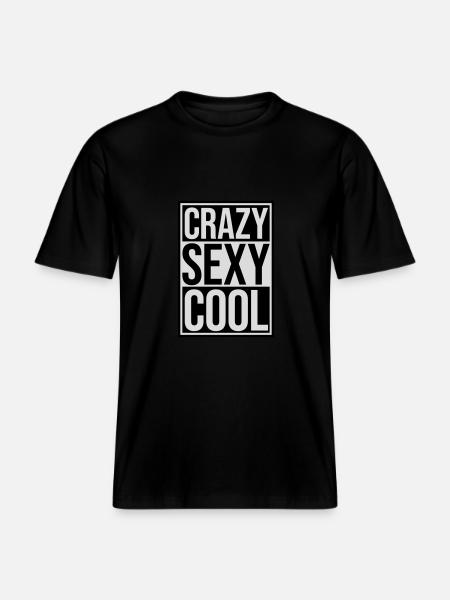 crazy sexy cool design -  RELAXED FIT Unisex Organic T-Shirt - black
