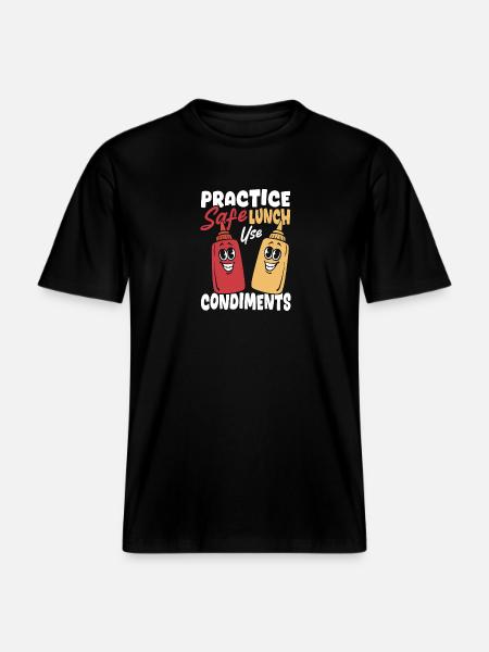 Spice Lunch Spices Sauce - RELAXED FIT Unisex Organic T-Shirt - black