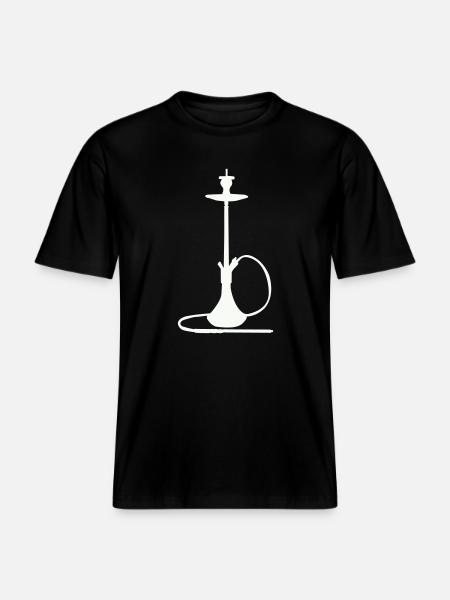Shisha Silhouette - RELAXED FIT Unisex Organic T-Shirt - black
