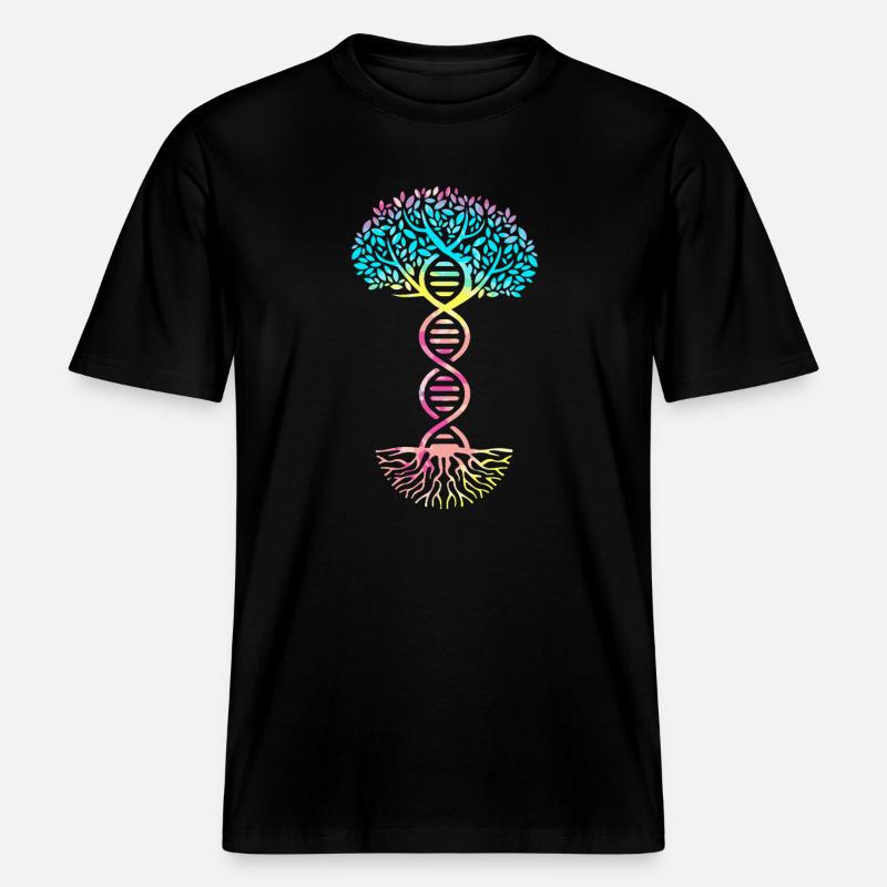 Molécule formule structurale -  T-shirt unisexe RELAXED FIT en coton bio - noir