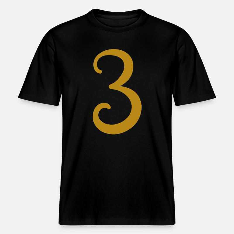 3 -  T-shirt unisexe RELAXED FIT en coton bio - noir