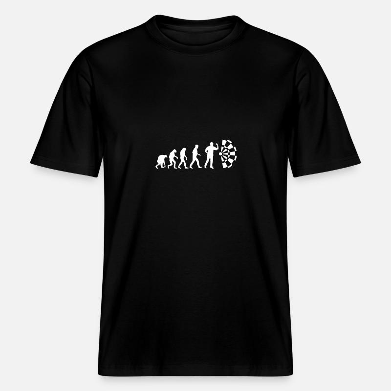 dart evolution -  T-shirt unisexe RELAXED FIT en coton bio - noir