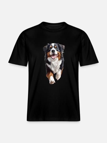 Berner Sennenhund -  RELAXED FIT Unisex Organic T-Shirt - Schwarz