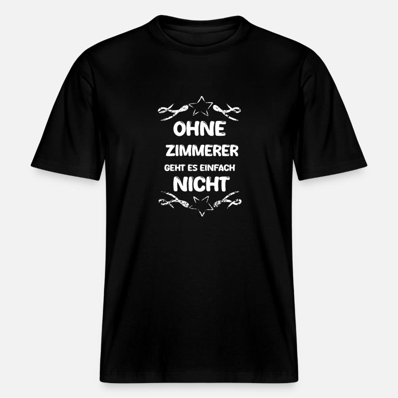 Zimmerer Zimmerer -  RELAXED FIT Unisex Organic T-Shirt - Schwarz