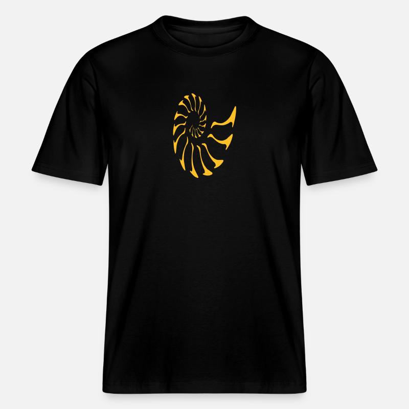 nautilus fibonacci -  T-shirt unisexe RELAXED FIT en coton bio - noir