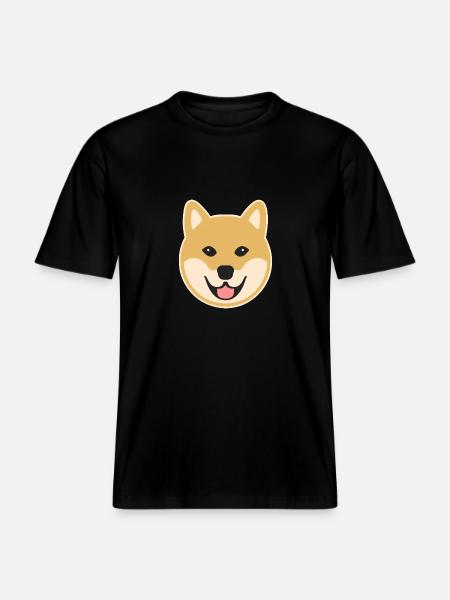 Shiba Inu - RELAXED FIT Unisex Organic T-Shirt - black