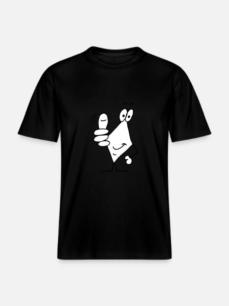 thumbs up - RELAXED FIT Unisex Organic T-Shirt - black