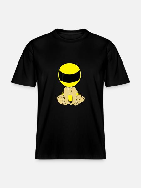Biker Baby -  RELAXED FIT Unisex Organic T-Shirt - Schwarz