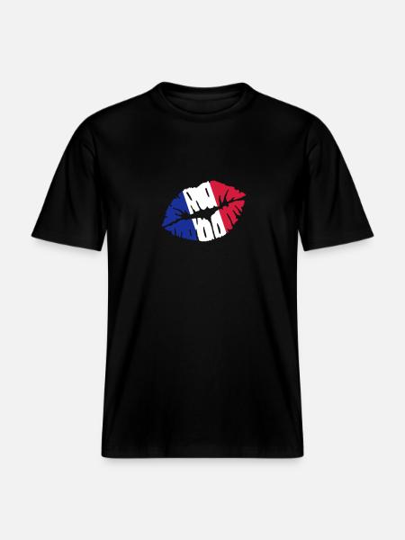 France -  T-shirt unisexe RELAXED FIT en coton bio - noir