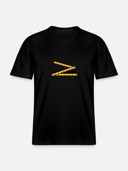 Folding rule - RELAXED FIT Unisex Organic T-Shirt - black