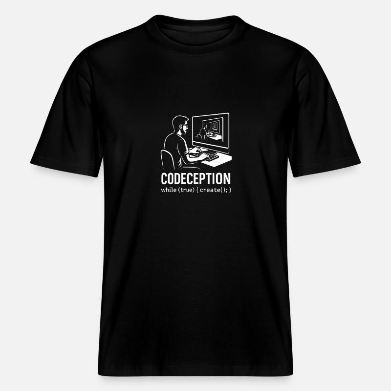 Codeception -  T-shirt unisexe RELAXED FIT en coton bio - noir