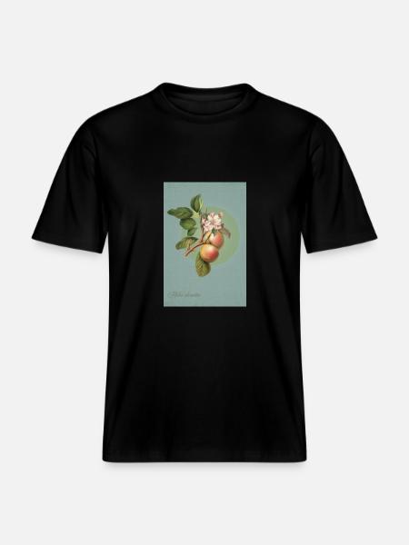Äpfel am Zweig - RELAXED FIT Unisex Organic T-Shirt - Schwarz