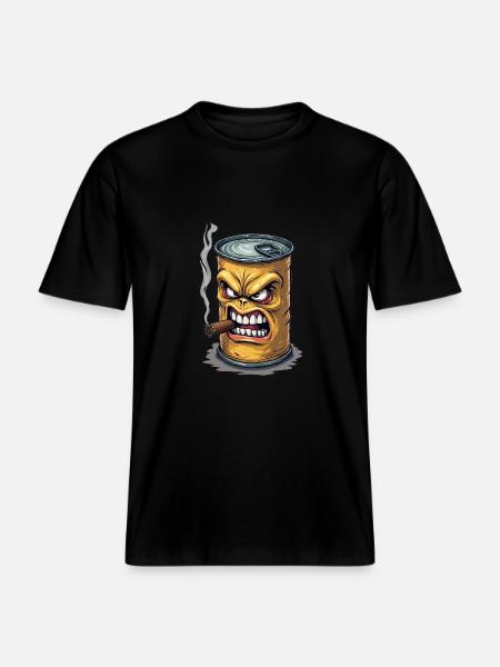 Tin -  RELAXED FIT Unisex Organic T-Shirt - black