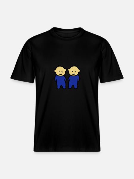 Twins - Twins - RELAXED FIT Unisex Organic T-Shirt - black