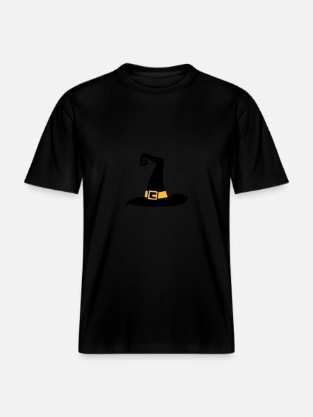 Hut -  RELAXED FIT Unisex Organic T-Shirt - Schwarz