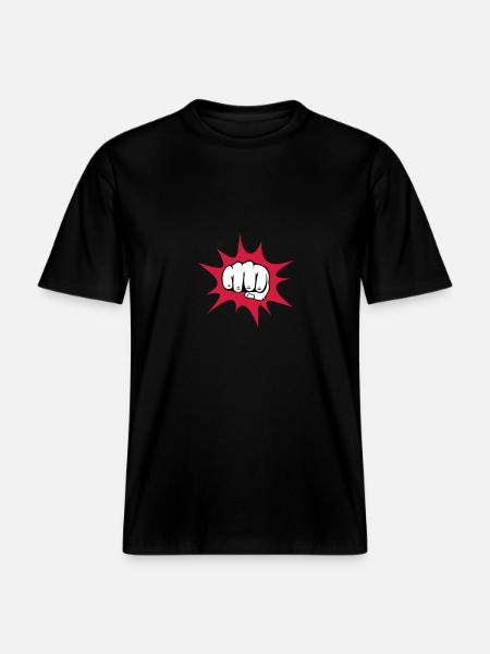 Faust - RELAXED FIT Unisex Organic T-Shirt - Schwarz