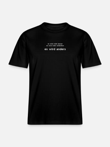 eswirdanders - RELAXED FIT Unisex Organic T-Shirt - Schwarz